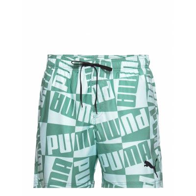 Puma Swim Men Block Logo Mid Shorts Badshorts Multi/mönstrad Puma Swim
