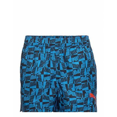 Puma Swim Men Block Logo Short Shor Badshorts Multi/mönstrad Puma Swim