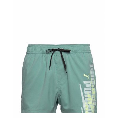 Puma Swim Men Graphic Short Shorts Badshorts Blå Puma Swim