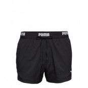 Puma Swim Men Logo Short Length Swi Sport Shorts Svart Puma Swim