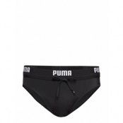 Puma Swim Men Logo Swim Brief 1P Swimwear Briefs & Speedos Svart Puma Swim