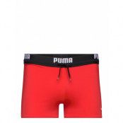 Puma Swim Men Logo Swim Trunk 1P Swimwear Briefs & Speedos Röd Puma Swim