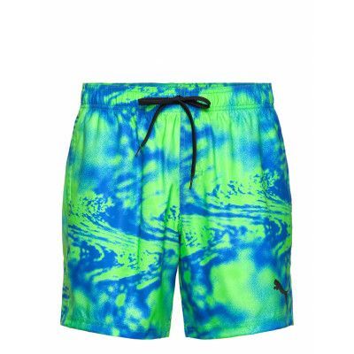 Puma Swim Puma Swim Men Printed Mid Shorts 1P Grön