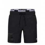 Puma Swim Men Utility Mid Shorts 1P Badshorts Svart Puma Swim