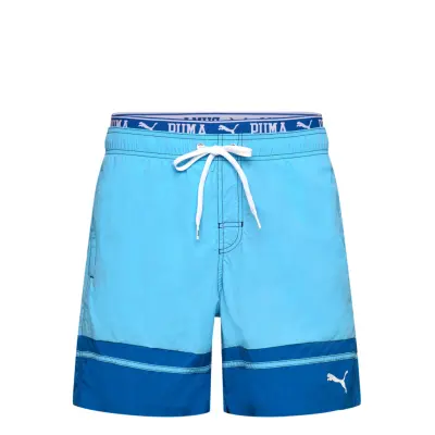 Puma Swim Puma Swim Men Colour Block Mid Shorts 1P Blå