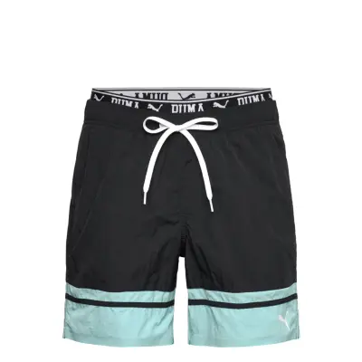 Puma Swim Puma Swim Men Colour Block Mid Shorts 1P Svart