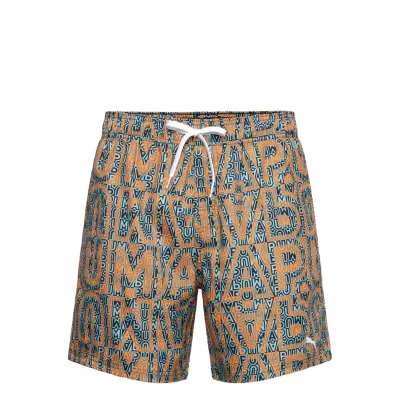 Puma Swim Puma Swim Men Printed Mid Shorts 1P - Multi/patterned - S