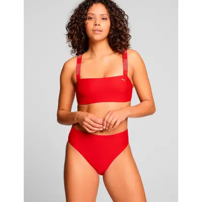 Puma Swim Puma Swim Women High Waist Briefs 1P - Red - L