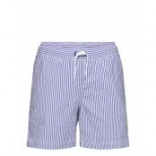 Ralph Lauren Kids Traveler Stretch Seersucker Swim Trunk Blå