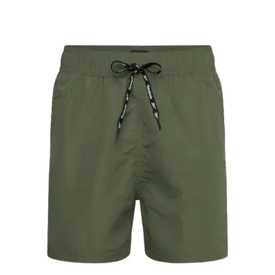 Reebok Performance Mens Rbk Swim Shorts Clayton Khaki Green