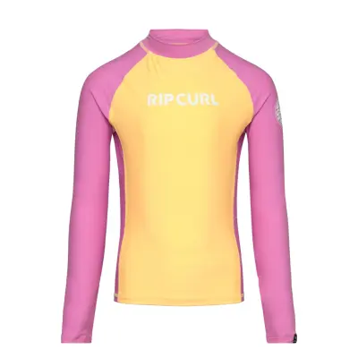 Rip Curl Classic Surf Ls Rash Vest-Girl Rosa