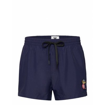 Roy Doggy Patch Swimshort *Villkorat Erbjudande Badshorts Marinblå Double A By Wood Wood