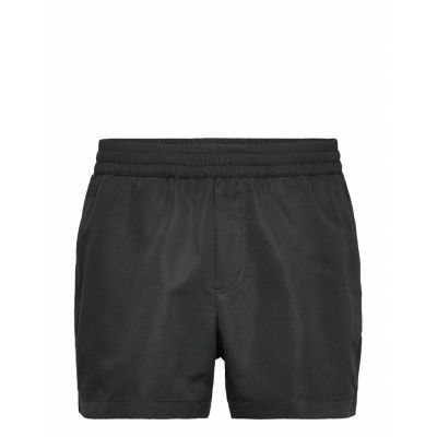 Roy Solid Swim Shorts Badshorts Svart Wood Wood
