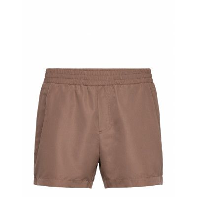 WOOD WOOD Roy Solid Swim Shorts Brun