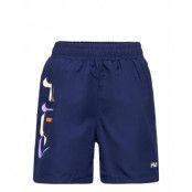 Salem Beach Shorts Badshorts Blå FILA