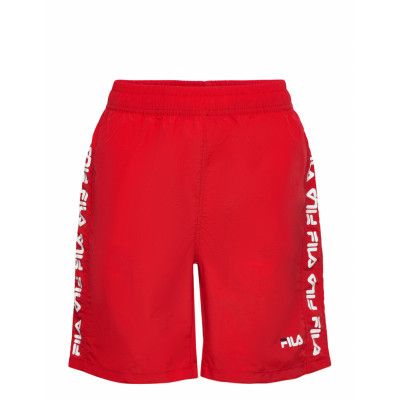 Saronno Beach Shorts *Villkorat Erbjudande Badshorts Röd FILA