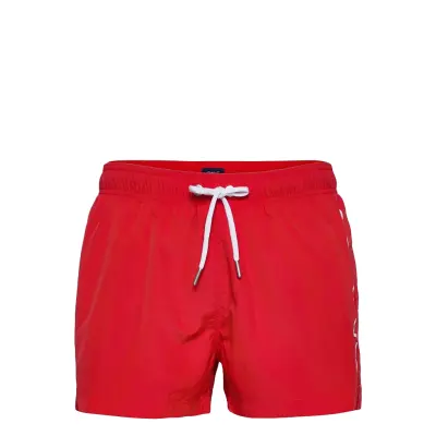 Sc Lightweight Logo Swim Shorts Badshorts Röd GANT