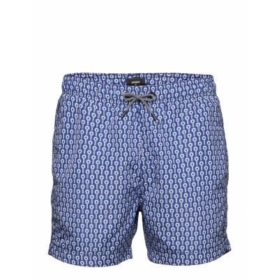 Sd Studios Swim Short Surfshorts Blå Superdry