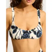Seafolly Rococo Ruched Bralette - Black - 42