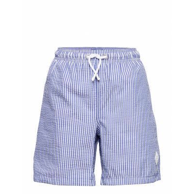 Seersucker Boy'S Swim Shorts Badshorts Blå GANT