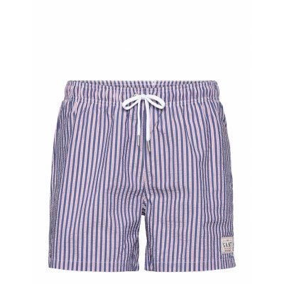 Seersucker Swim Shorts Badshorts Blue GANT