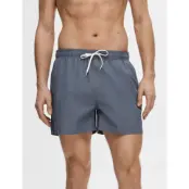 Selected Slhcooper-Seersucker Swimshorts - Blue - XXL