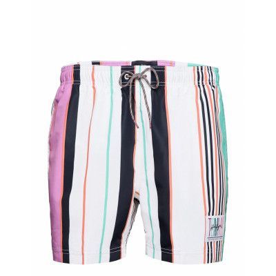 Sf Medium Drawstring Badshorts Multi/mönstrad Tommy Hilfiger