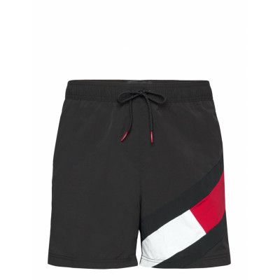 Sf Medium Drawstring Badshorts Svart Tommy Hilfiger