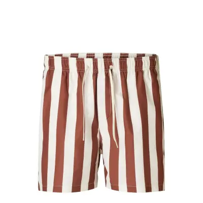 Selected Slhdane-Aop Swimshorts Brun