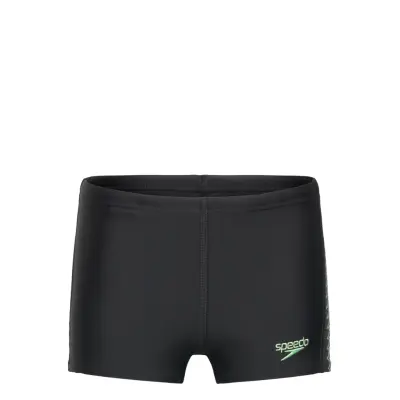 Speedo Boys Plastisol Placement Aquashort - Black - 176