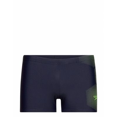 Speedo Gala Logo Aquashort Am Black/White 2 Badshorts Svart Speedo