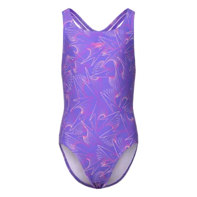 Speedo Girls Hyperboom Allover Medalist Lila