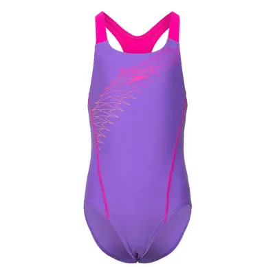 Speedo Girls Medley Logo Medalist Lila