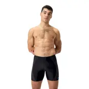 Speedo Mens Duo Logo Print Mid Jammer - Black - 28