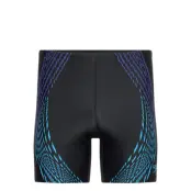 Speedo Mens Duo Logo Print Mid Jammer Svart