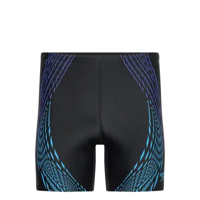 Speedo Mens Duo Logo Print Mid Jammer Svart