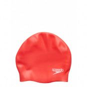 Plain Moulded Silic Cap Accessories Sports Equipment Swimming Accessories Röd Speedo