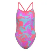 Speedo Womens Allover Digital Vback Lila