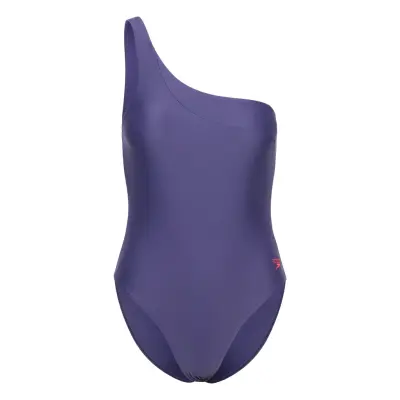 Speedo Womens Asymmetric 1 Piece Lila