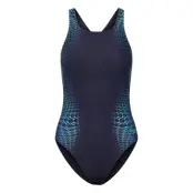 Speedo Womens Digital Printed Medalist 1 Pc Marinblå