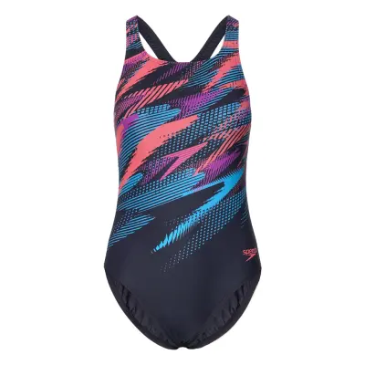 Speedo Womens Digital Printed Medalist Svart