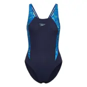 Speedo Womens Hyperboom Splice Muscleback 1 Pc Blå