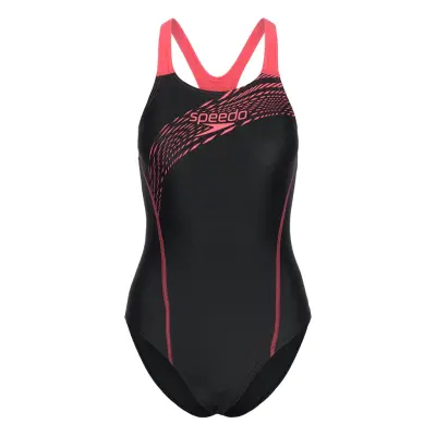 Speedo Womens Medley Logo 1 Piece Svart