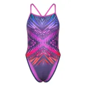 Speedo Womens Placement Digital Vback Lila