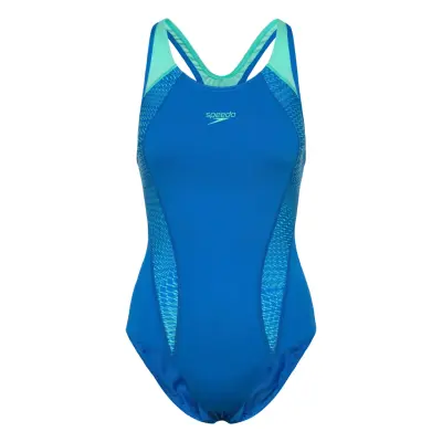 Speedo Womens Placement Laneback Blå