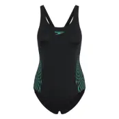 Speedo Womens Placement Muscleback Svart