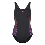 Speedo Womens Placement Muscleback Svart