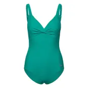 Speedo Womens Shaping Cross Knot 1 Pc Grön