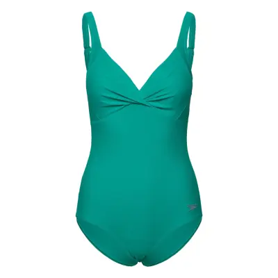 Speedo Womens Shaping Cross Knot 1 Pc Grön