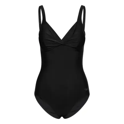 Speedo Solid Cross Knot Swimsuit Svart
